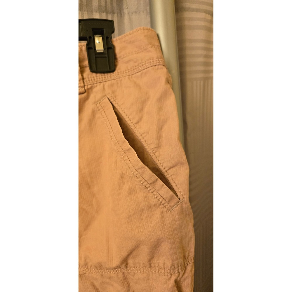 Ann Taylor Loft Womens Rose Ripstop Cargo Cropped Pants Drawstring Hem Size 6 - Picture 4 of 8